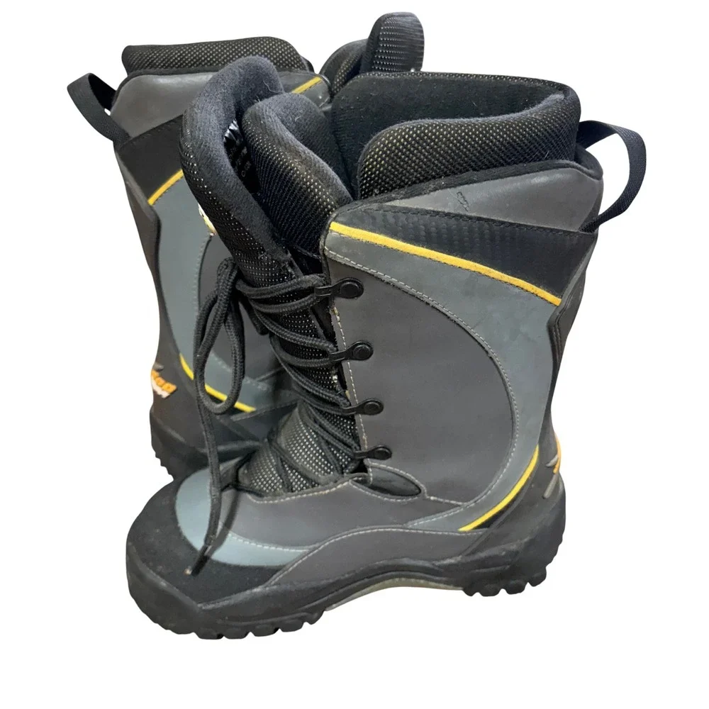 Ski-Doo Hybrid Womens Snowmobile Boots Charcoal Gray Black Size 7 snow boots